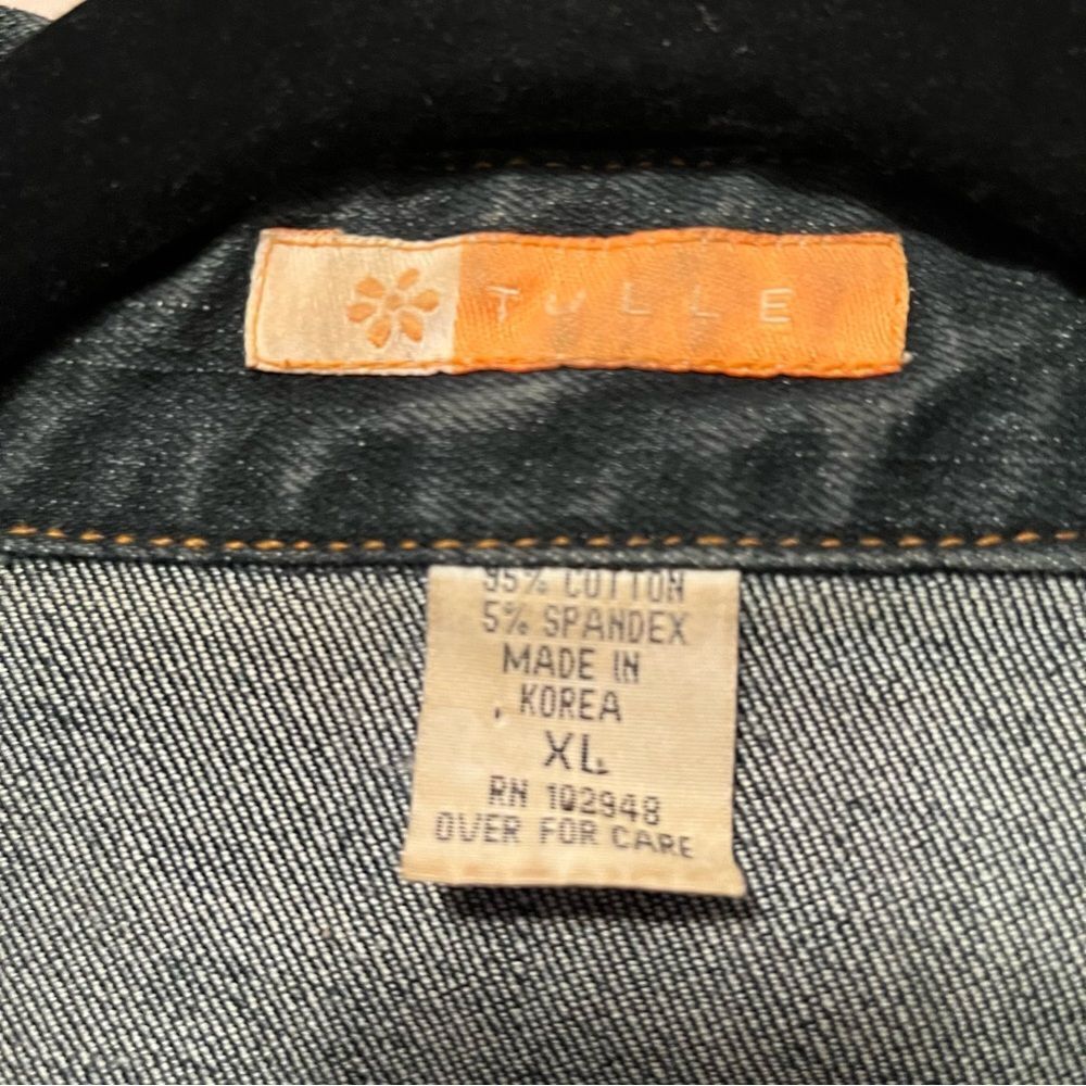 *30off3* Tulle Dressy Jean Jacket, Size XL - Excellent Condition​ - Picture 8 of 10